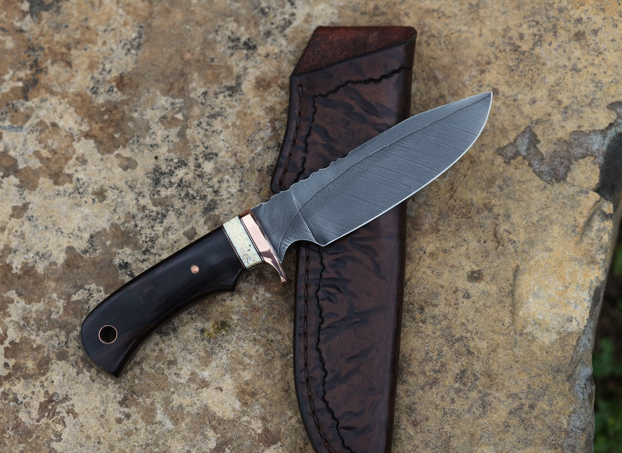 Large Game Hunter/Camp knife, African blackwood