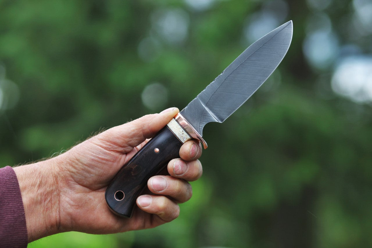 Large Game Hunter/Camp knife, African blackwood