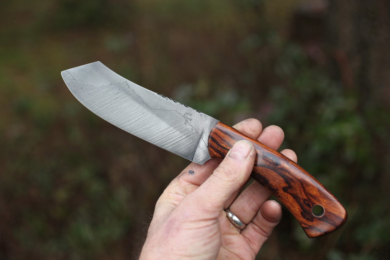 Custom Spay Point Camp Knife, ironwood