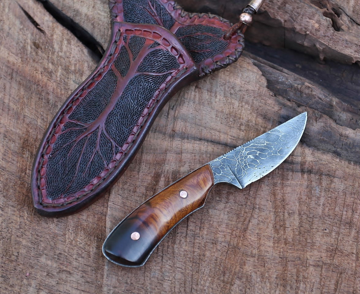 Cable neck knife (oil drill rig) , ironwood