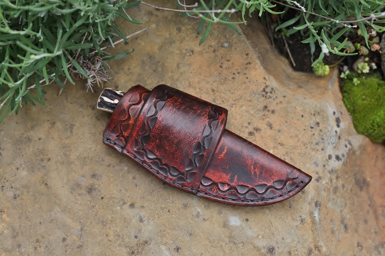 Custom utility, EDC, Sambar stag