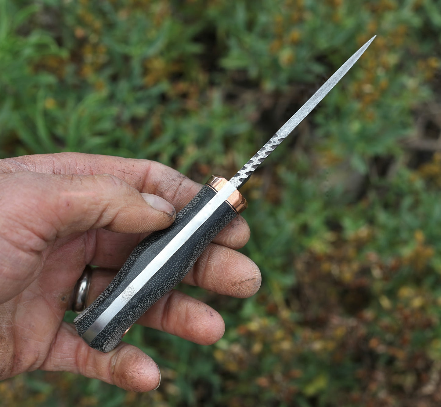 3 finger utility, canvas micarta