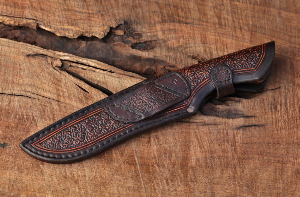 Recurve Fighter, copper and ironwood
