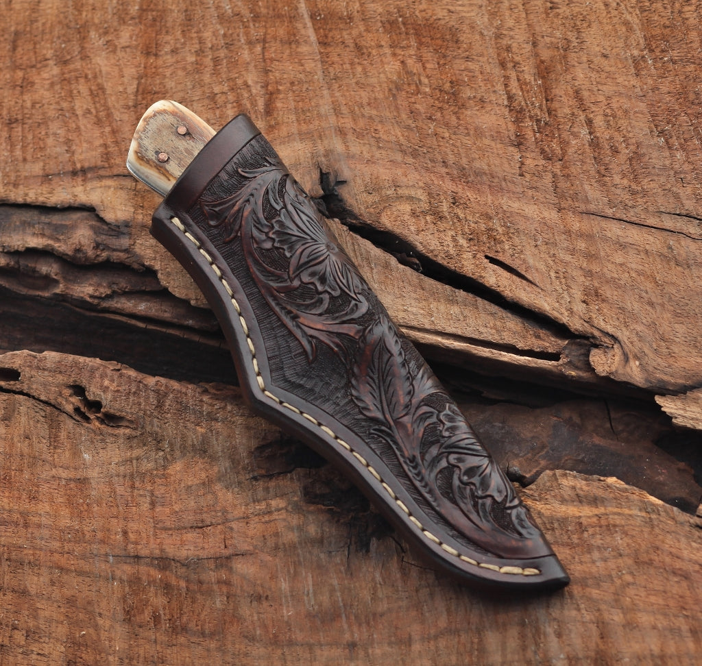 Fancy drop point hunter, mammoth tusk