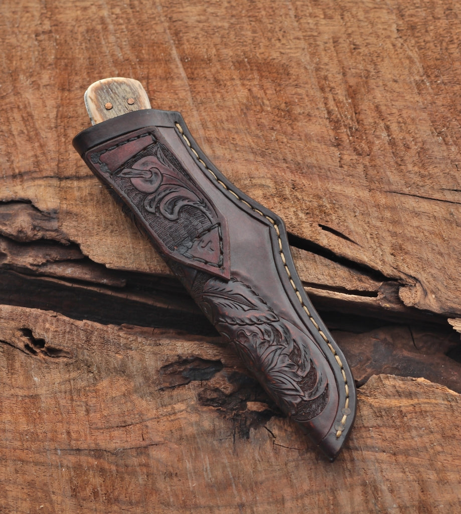 Fancy drop point hunter, mammoth tusk