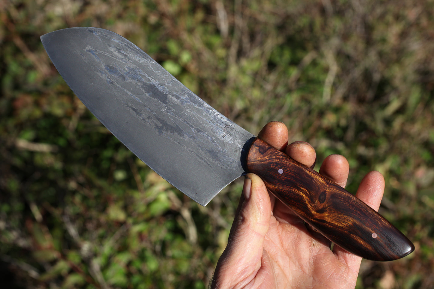 Custom Campm/chef knife, Arizona ironwood