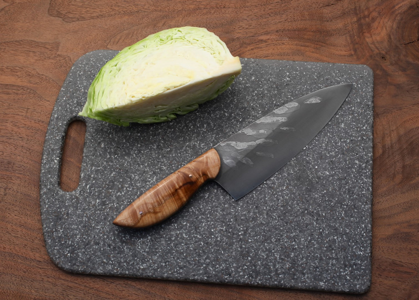 7.25 inch Chefs Knife, Chinese elm