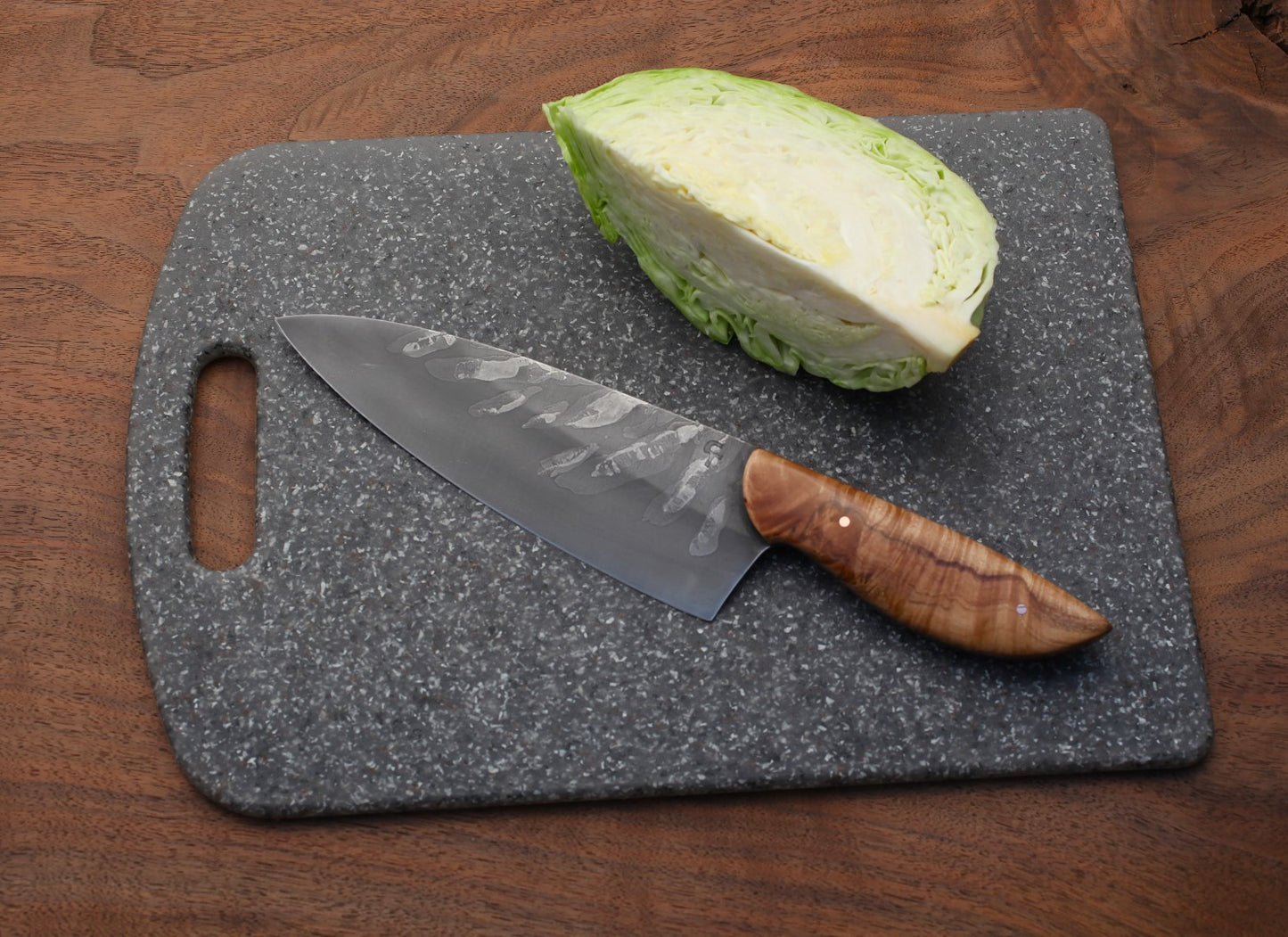 7.25 inch Chefs Knife, Chinese elm