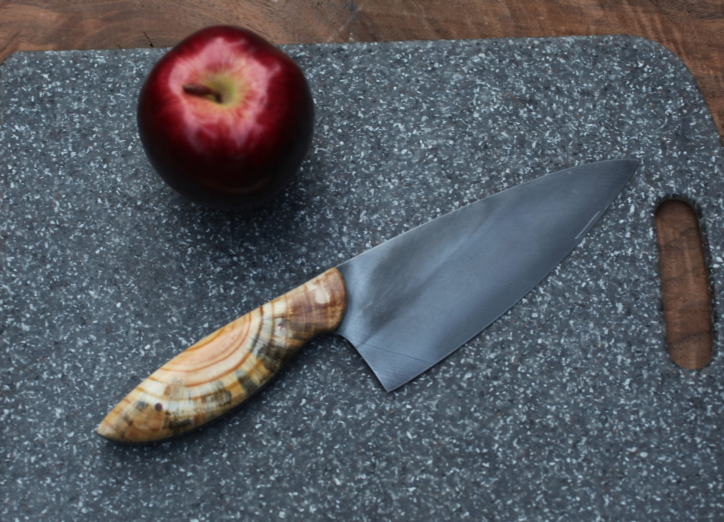 Custom 6.5 inch Chefs knife, Ponderosa pine