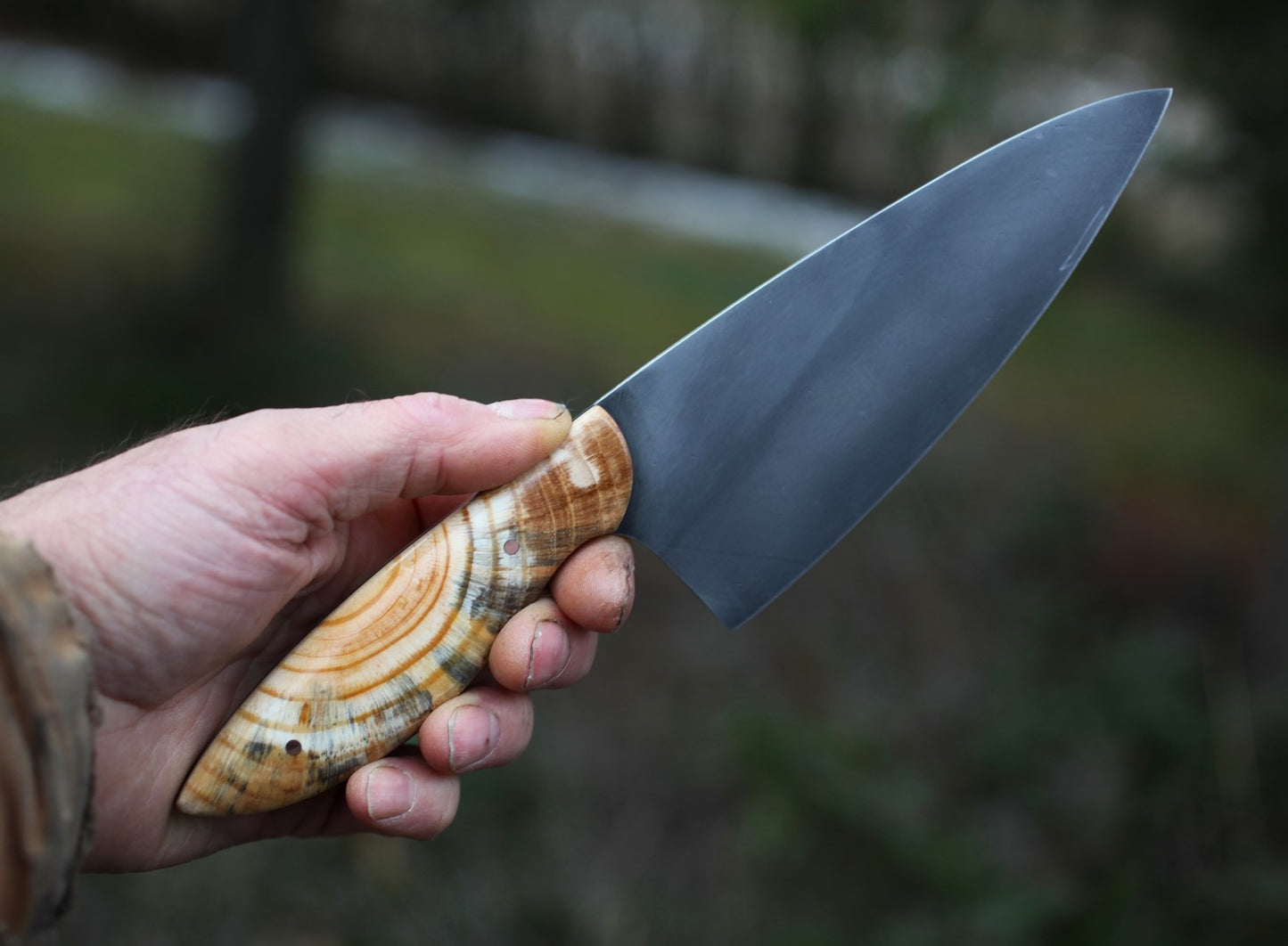 Custom 6.5 inch Chefs knife, Ponderosa pine