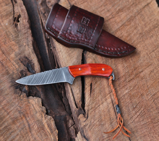 Roper knife, African padauk wood