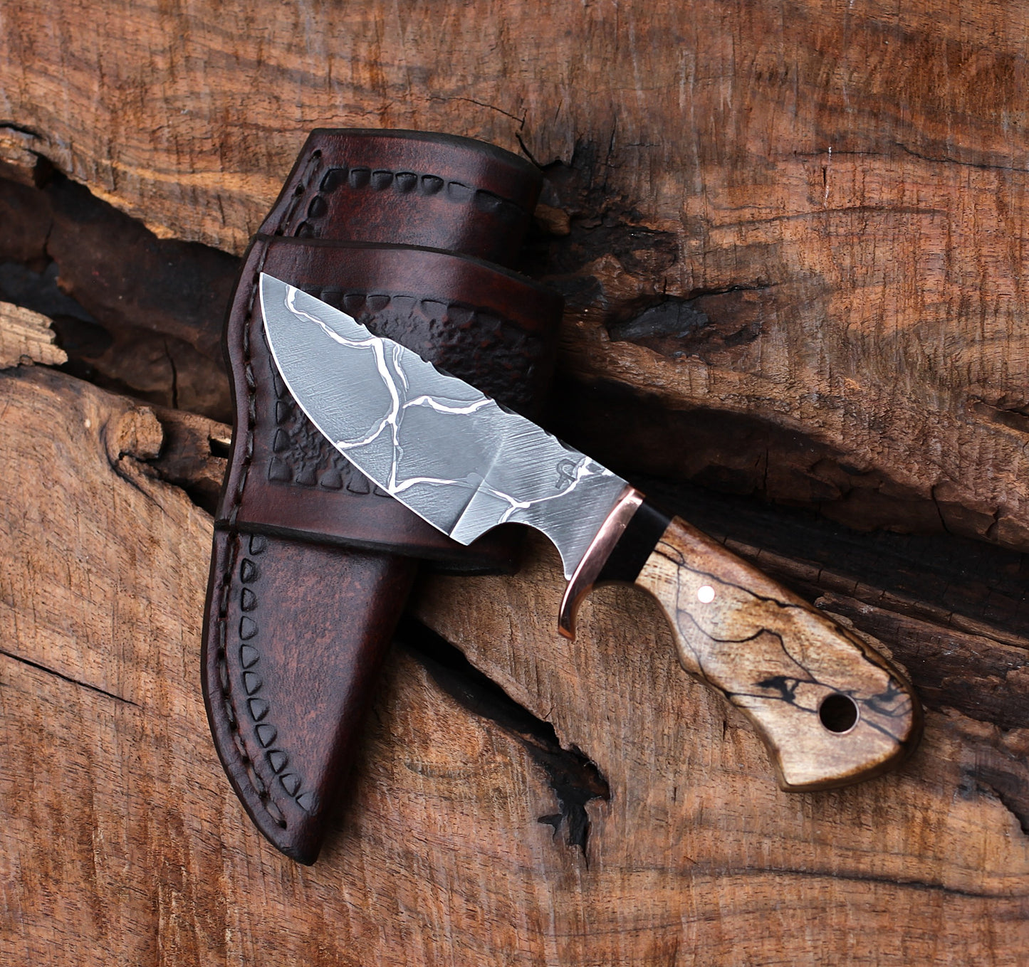 Little Guy with spalted maple, EDC