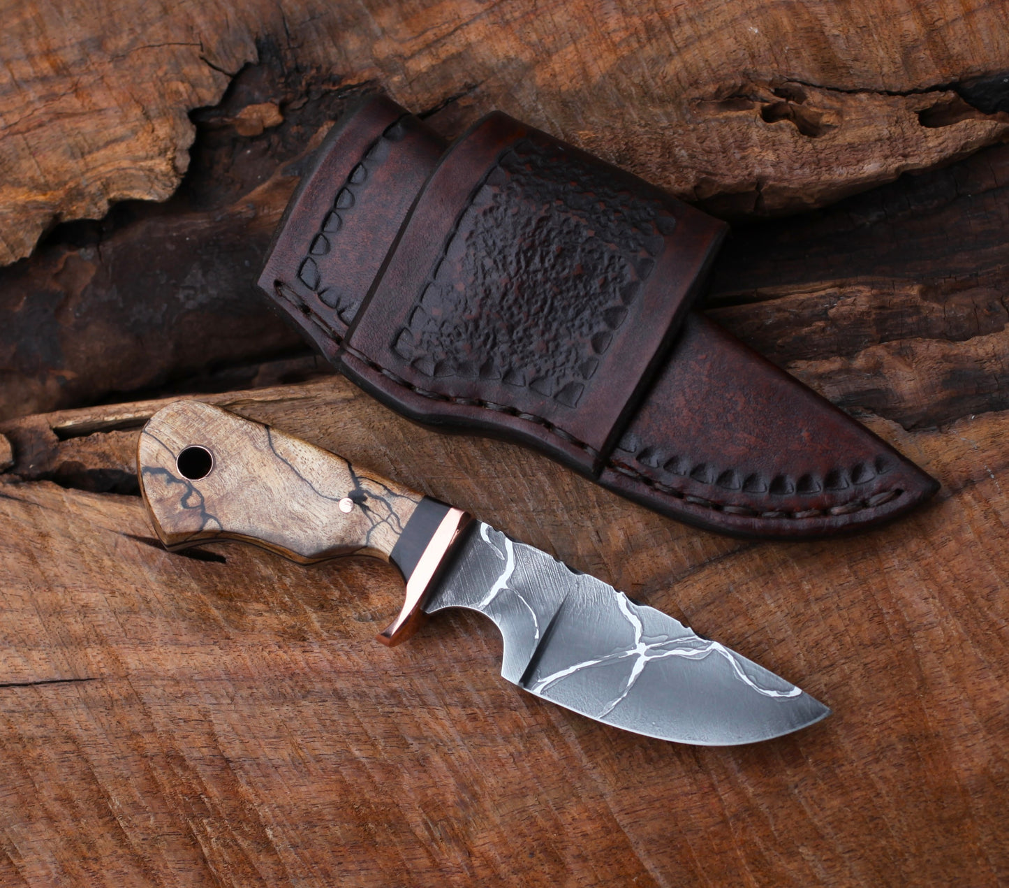 Little Guy with spalted maple, EDC