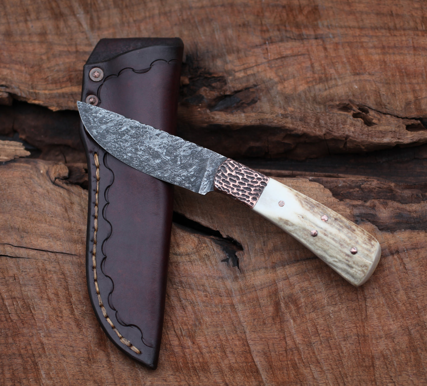 Custom hunter in copper and elk