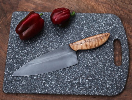 Custom Chefs knife, Chinese elm