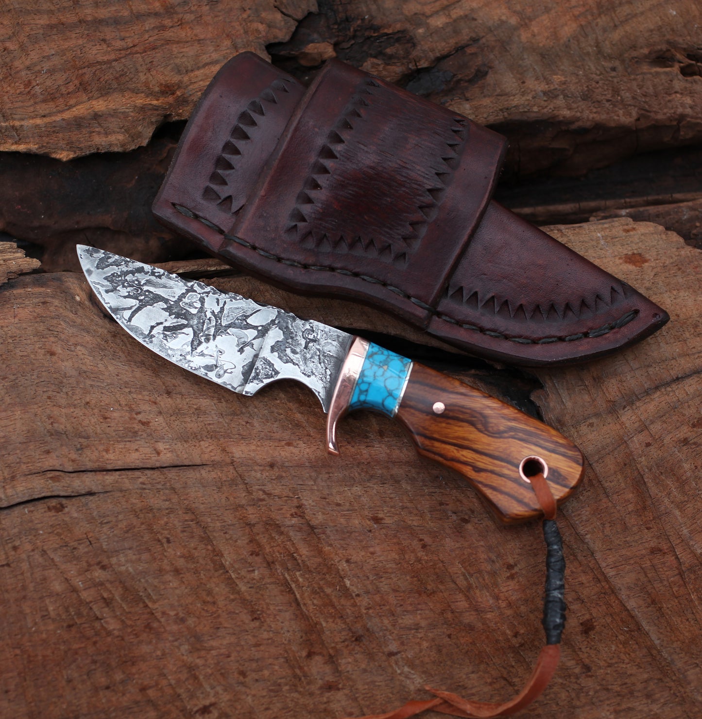 Little Guy Utility,  EDC, ironwood and turquoise