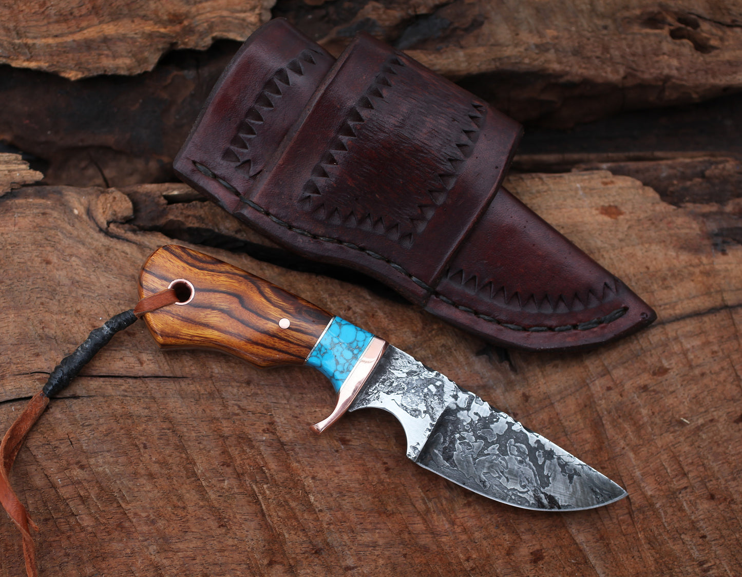 Little Guy Utility,  EDC, ironwood and turquoise