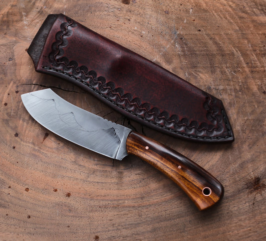 Spay point Camp knife, Arizona ironwood