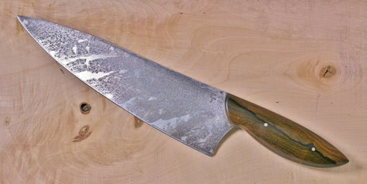 10 inch etched chefs-ziricote wood