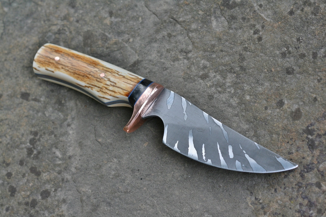 EDC Custom Utility Knife with Mammoth Ivory