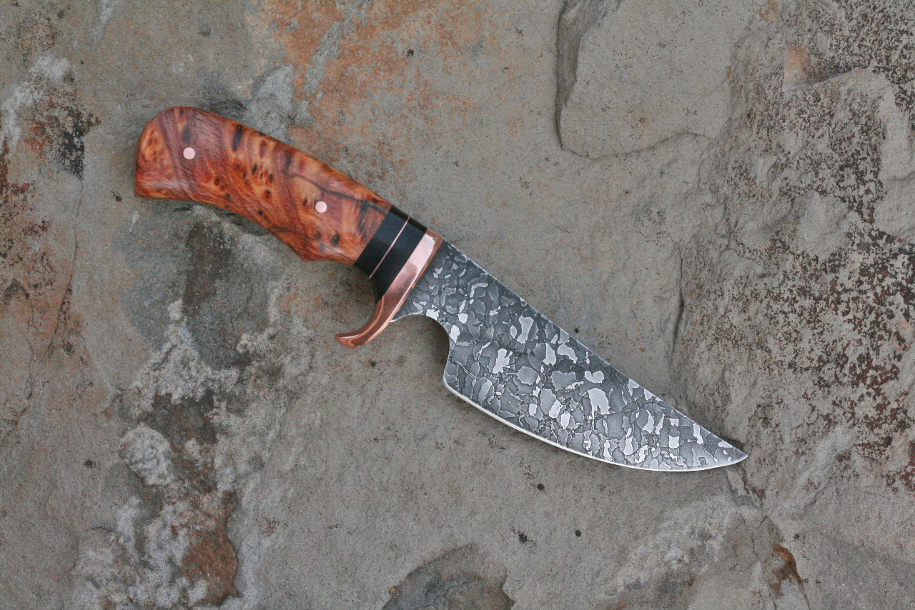 choke up utility, EDC, sequoia root burl