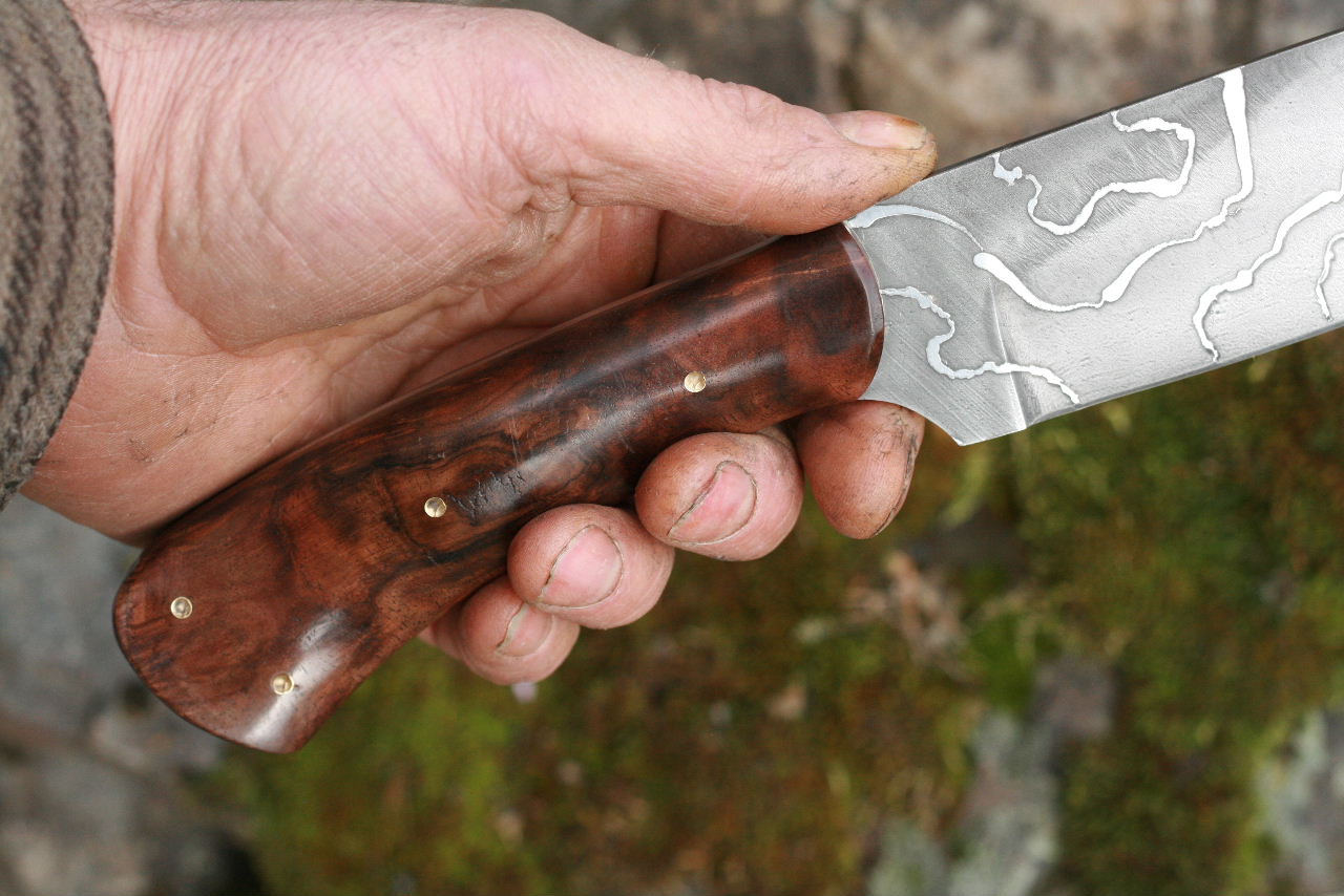 Custom 6 inch spearpoint camp knife