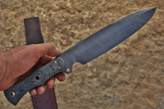 Walkabout knife, canvas micarta