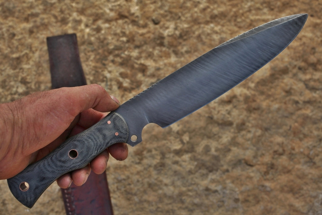 Walkabout knife, canvas micarta