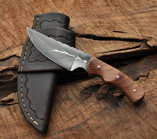 Upswept utility blade, rosewood