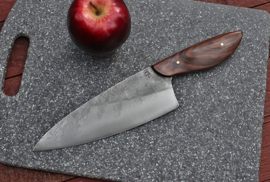 7 inch Custom chefs knife, Honduran rosewood