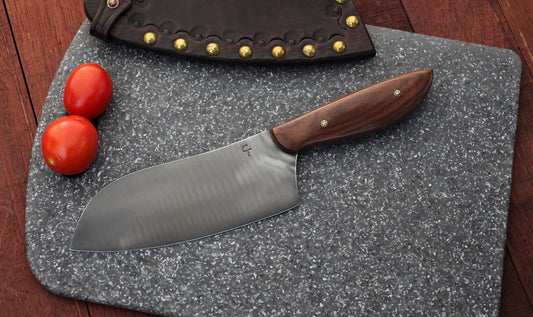 6.5 inch Camp/chef knife, Honduran rosewood