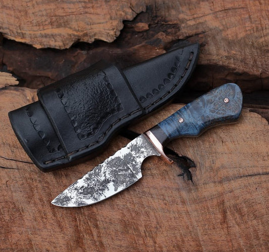 Little Guy, blue maple burl