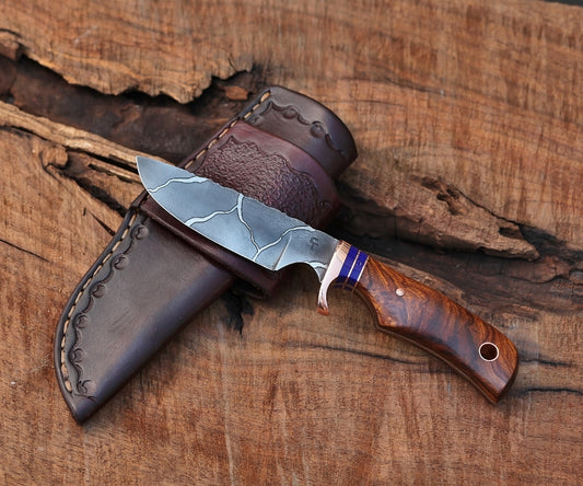 Custom drop point hunter, ironwood