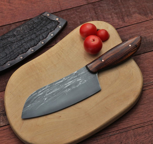 Custom 6.5 inch Camp/chef knife, ironwood