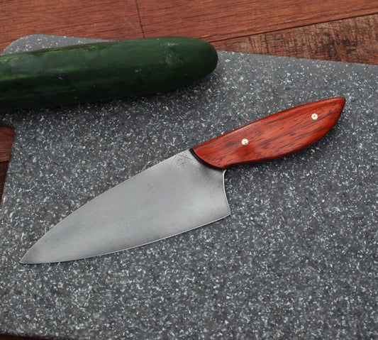 Custom 6.5 Chefs knife,  African padauk wood