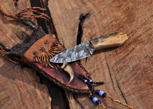 Mountain Man/Women neck knife, mammoth ivory