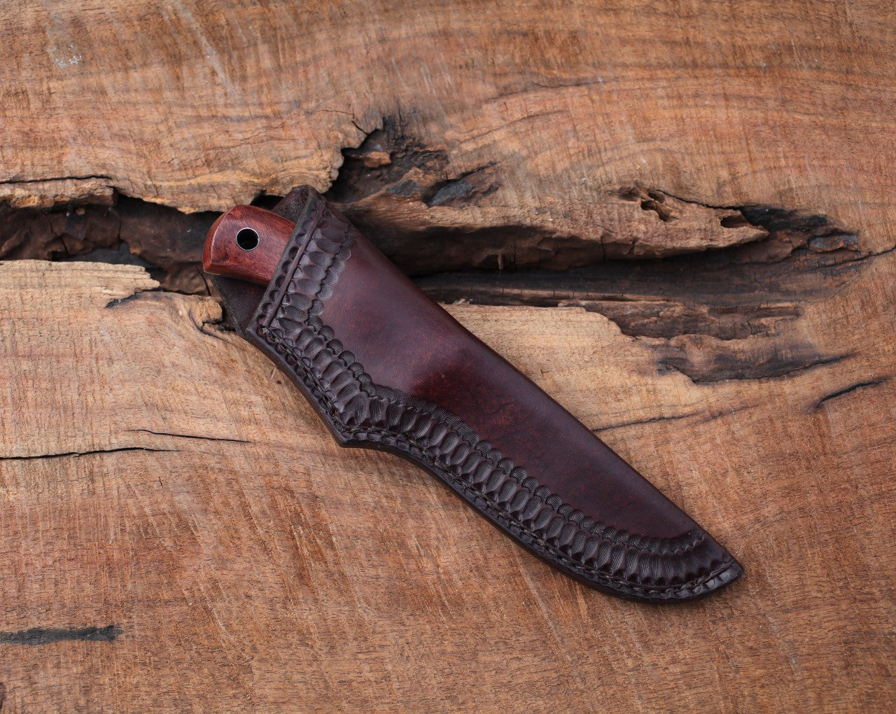 Large Game/Camp knife, bubinga wood