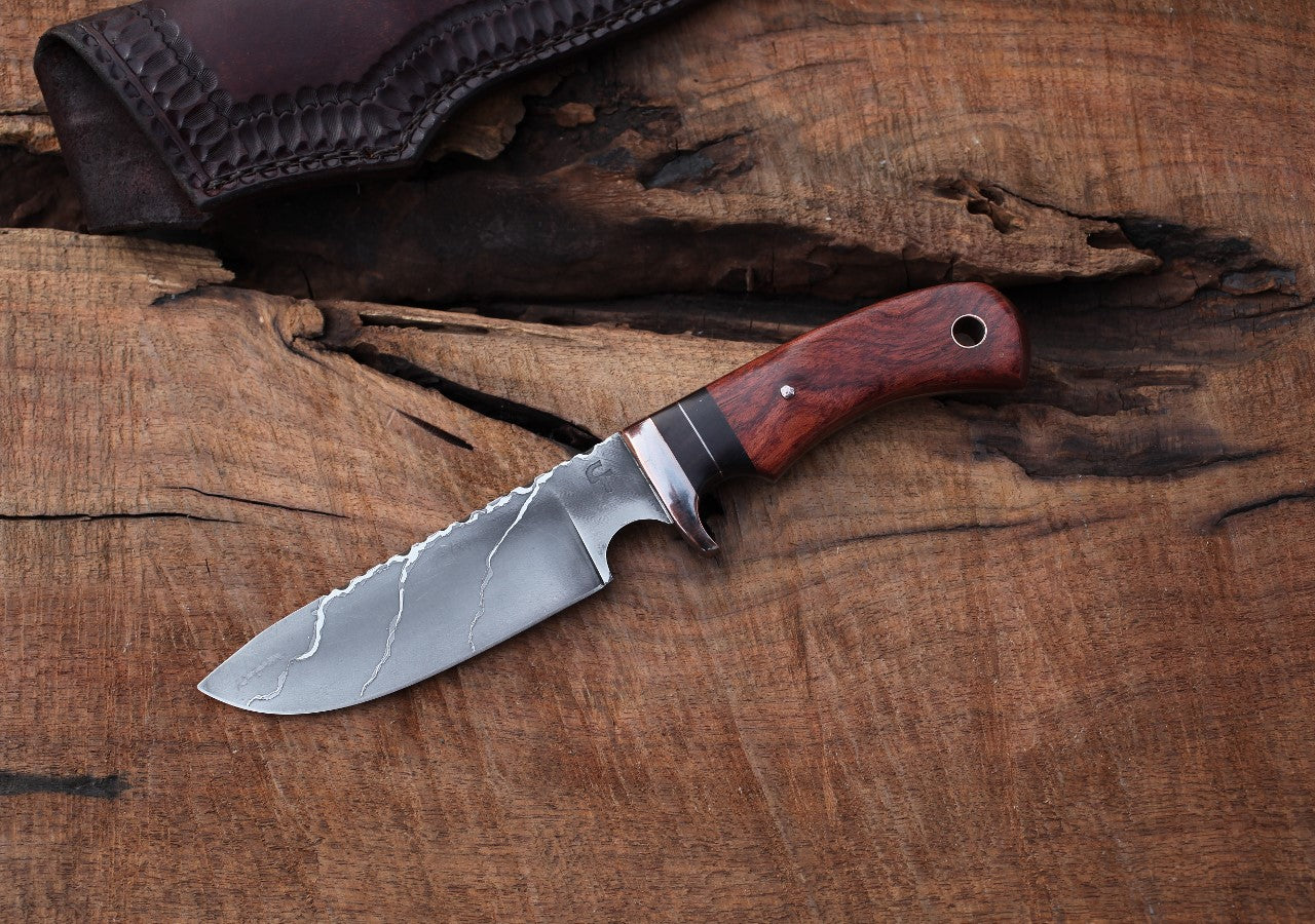 Large Game/Camp knife, bubinga wood