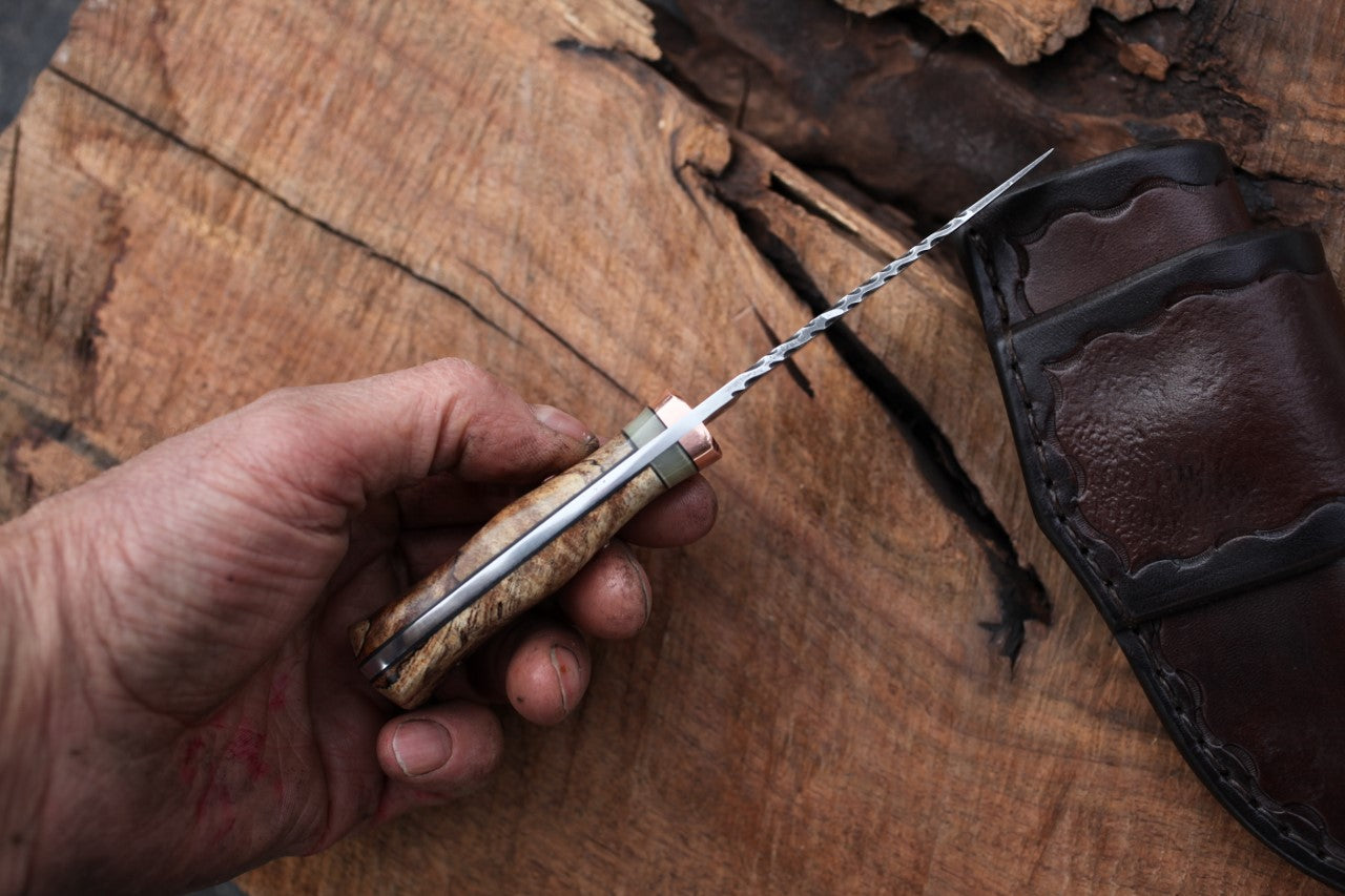 3 Finger utility, spalted maple