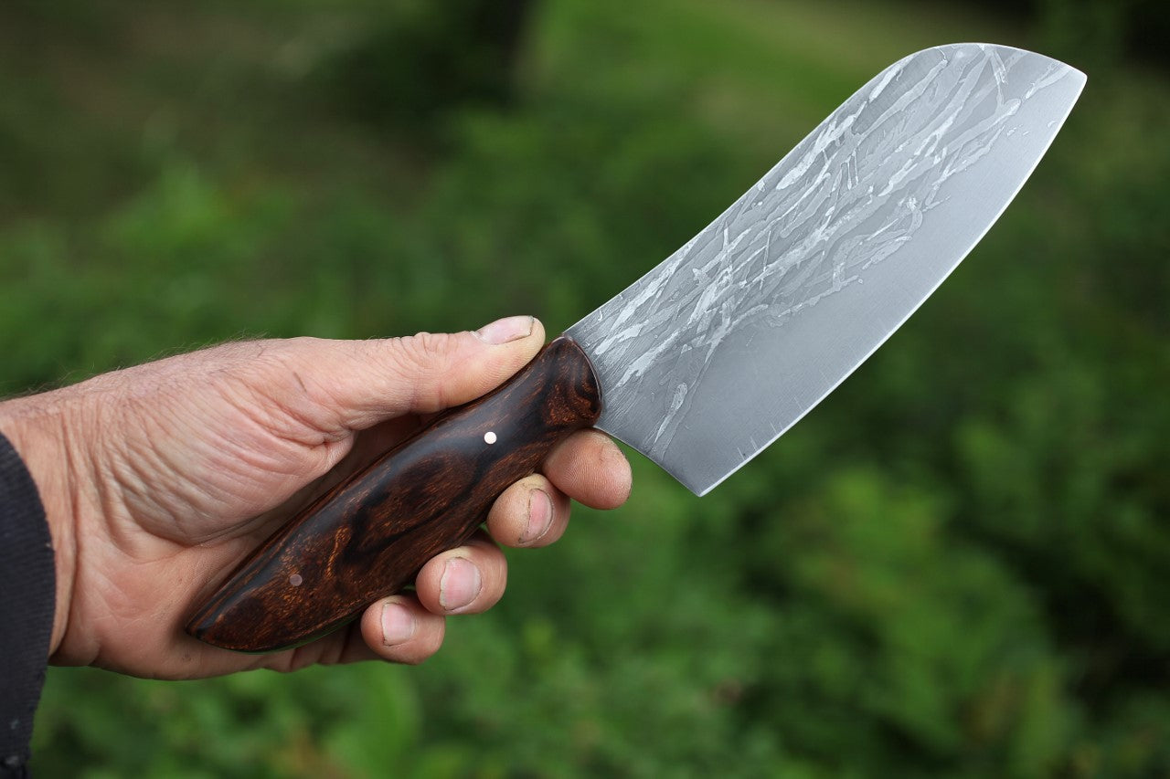 Custom 6.5 inch Camp/Chef knife, Arizona ironwood