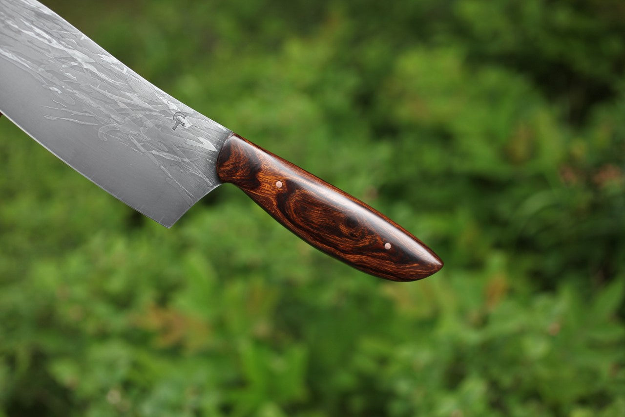 Custom 6.5 inch Camp/Chef knife, Arizona ironwood