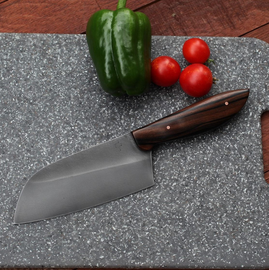 5.5 inch Camp/chef knife, Macassar ebony