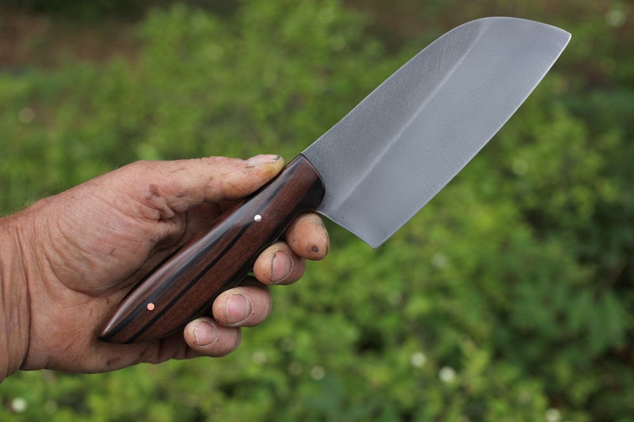 5.5 inch Camp/chef knife, Macassar ebony