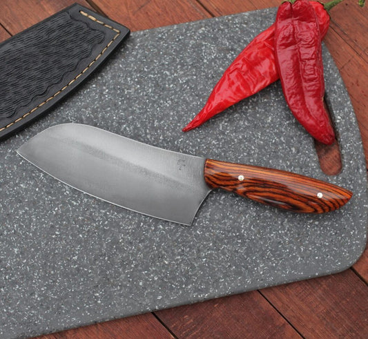 6.5 inch Custom Camp/chef, cocobolo wood