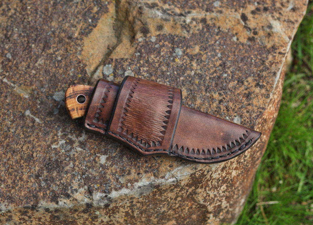 3 Finger utility, spalted hemlock burl