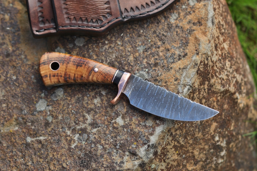 3 Finger utility, spalted hemlock burl