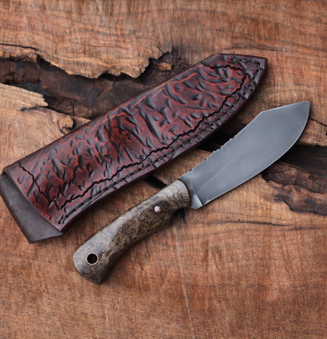 Custom Nessmuk, ash burl