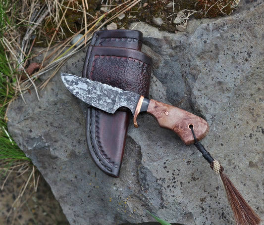 Little Guy EDC, maple burl