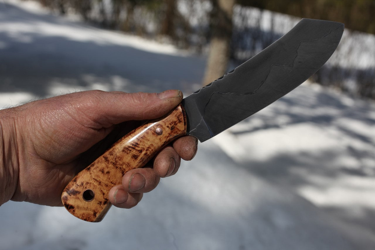 Custom Spay Point Camp Knife