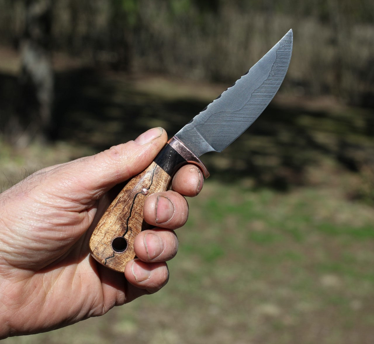 3 Finger Utility- EDC-spalted maple